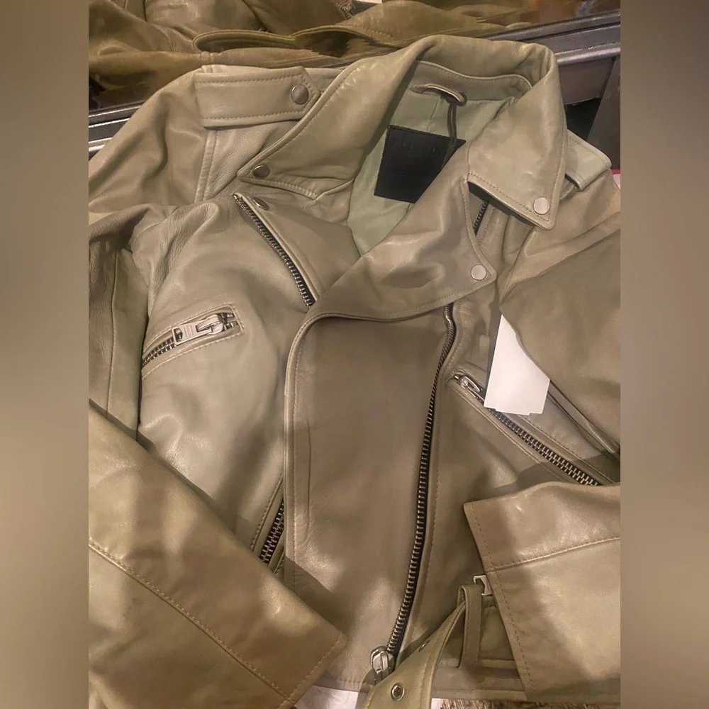 Allsaints Balfern Leather Biker Jacket - Picture 5 of 8